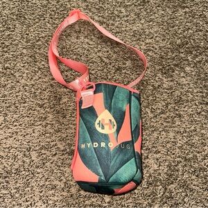 HydroJug Tropical Leaf Carrier with Coral Strap small spot see pics
